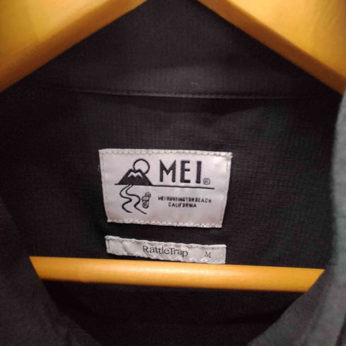 メイ MEI ×RattleTrap 別注 裏地メッシュ ダブルジップ ナイロン ポリ ジャケット ブルゾン メンズ import:M