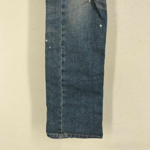 FADTHREE damageペイント加工 デニムテーパードパンツ メンズ