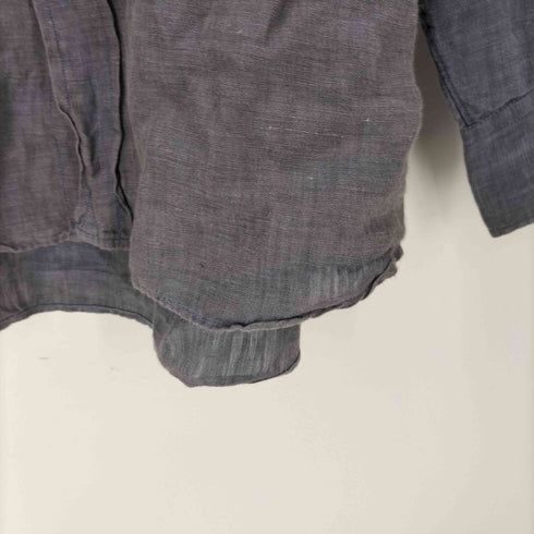 インディヴィジュアライズドシャツ individualized shirts Pure Linen バンドカラー リネン シャツ メンズ 14 1/2