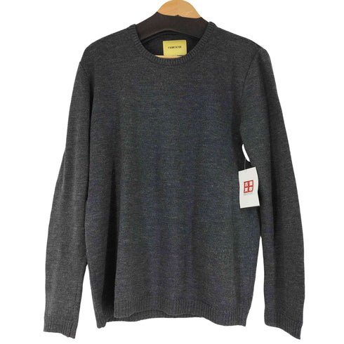 DE BONNE FACTURE リネンウール混クルーネックニット メンズ import:L