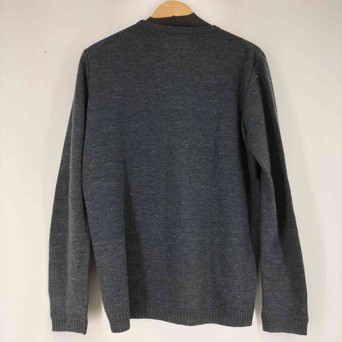 DE BONNE FACTURE リネンウール混クルーネックニット メンズ import:L