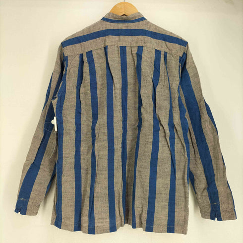 アダムエロペ Adam et Rope 会津木綿 ストライプ チャイナシャツ レディース JPN:M