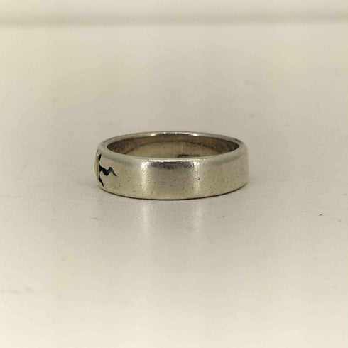 チマヨ柄 ゴールド中太陽神 アリゾナフリーダム リング メンズ 17号