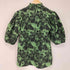 ガニー Ganni Printed Cotton High Ruffle Collar Blouse レディース