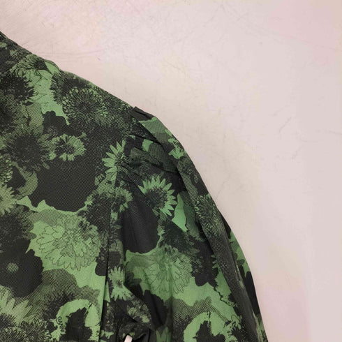 ガニー Ganni Printed Cotton High Ruffle Collar Blouse レディース