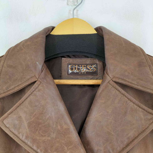ゲス GUESS レザー ハーフコート レディース JPN:M