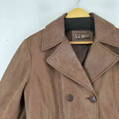 ゲス GUESS レザー ハーフコート レディース JPN:M