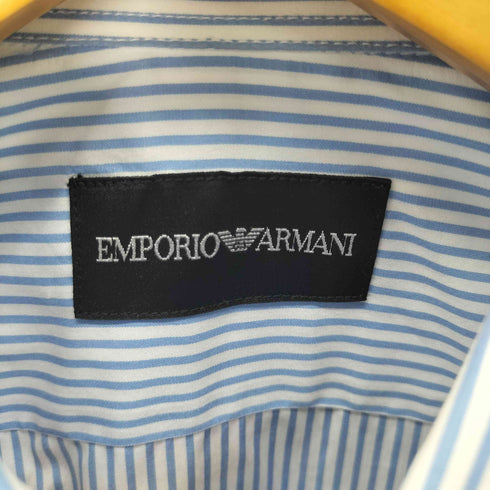 エンポリオアルマーニ EMPORIO ARMANI 比翼 コットン ストライプシャツ メンズ 37 14%