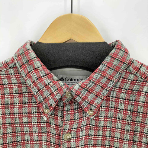 コロンビア Columbia ワンポケット ボタンダウンL/Sチェックシャツ メンズ JPN:L