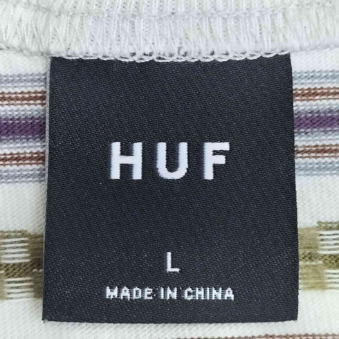 ハフ HUF TETHER STRIPE TEE メンズ JPN:L