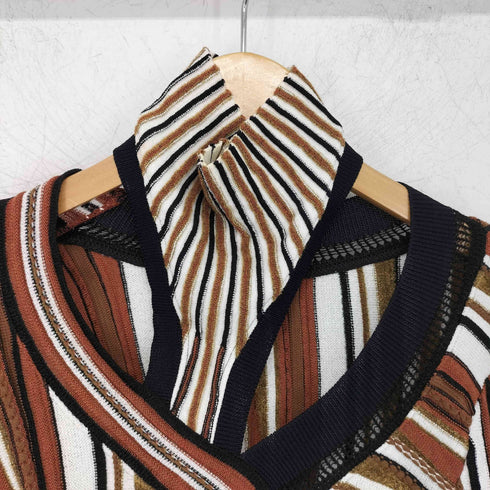 マメクロゴウチ Mame Kurogouchi Stripe Jacquard High Neck Knitted Top セーター レディース 1