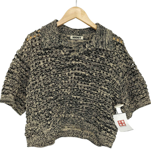 NKNIT コットンメッシュニットポロシャツ レディース