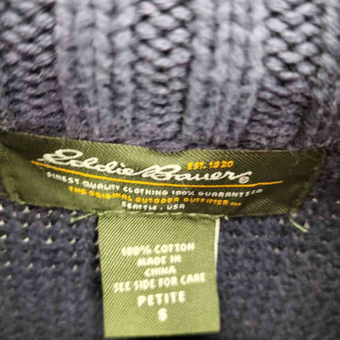 エディーバウアー Eddie Bauer ジップアップ ニット ドライバーズニット レディース import:S
