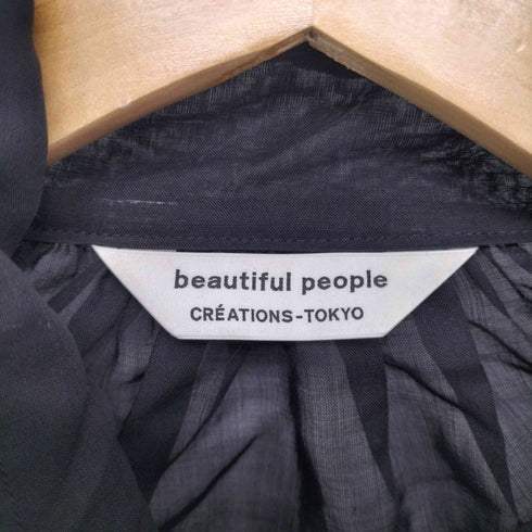 ビューティフルピープル beautiful people ダブルエンドウールボイルボウタイブラウス レディース 34
