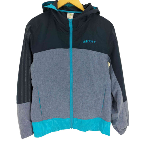 アディダス adidas NEO ロゴ刺繍 3ライン ポリエステル ウィンドブレーカー ジャケット レディース import:S