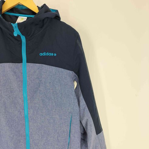 アディダス adidas NEO ロゴ刺繍 3ライン ポリエステル ウィンドブレーカー ジャケット レディース import:S