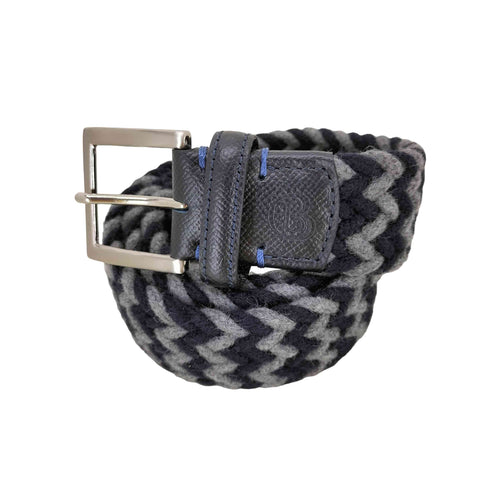 ランバンオンブルー LANVIN en Bleu ウールメッシュベルト メンズ