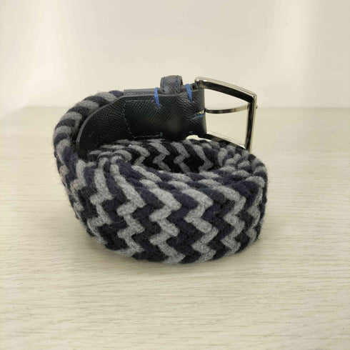 ランバンオンブルー LANVIN en Bleu ウールメッシュベルト メンズ