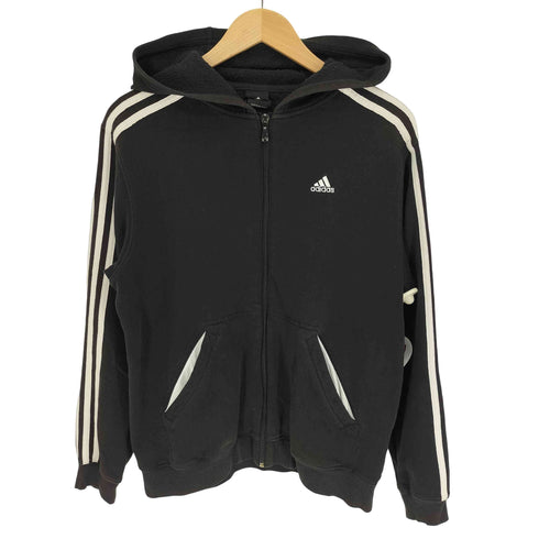 アディダス adidas 00S ジップアップ パーカー スリーストライプ スリーブ トレフォイルロゴ刺繍 レディース 160