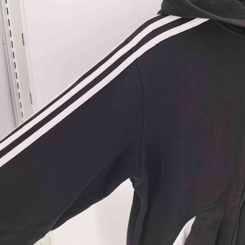 アディダス adidas 00S ジップアップ パーカー スリーストライプ スリーブ トレフォイルロゴ刺繍 レディース 160