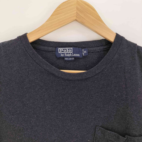 ポロバイラルフローレン Polo by RALPH LAUREN 90S ポニー刺繍 ポケット コットンクルーネック Tシャツ メンズ import:M