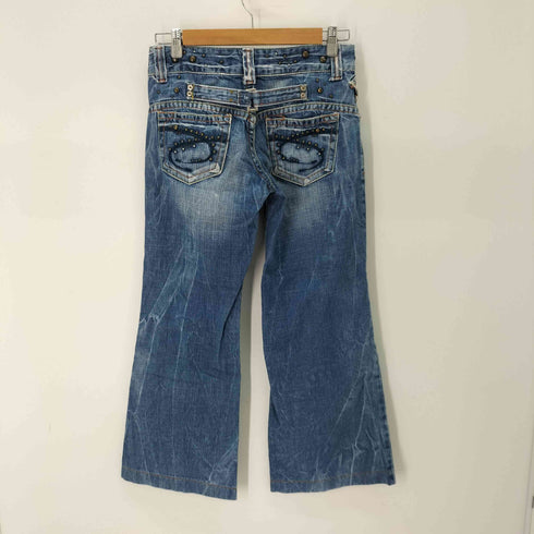 RED PEPPER ヴィンテージ加工 Y2K スタッズ フレアデニムパンツ chessy レディース 26inch