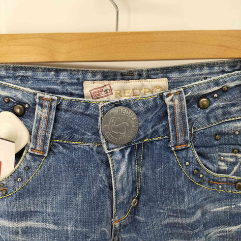 RED PEPPER ヴィンテージ加工 Y2K スタッズ フレアデニムパンツ chessy レディース 26inch