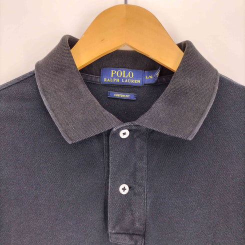 ポロラルフローレン POLO RALPH LAUREN CUSTOM FIT ポニー刺繍 コットン S/S ポロシャツ メンズ import:L