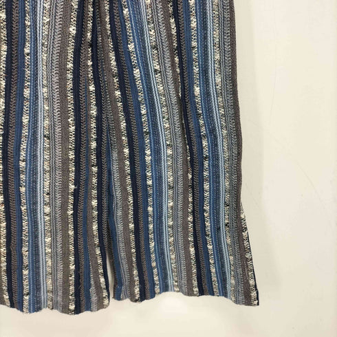マメクロゴウチ Mame Kurogouchi Raschel Stripe Jersey Wide Trousers レディース 1