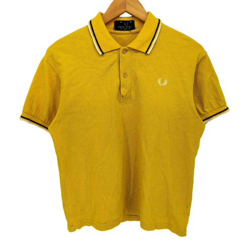 フレッドペリー FRED PERRY 90S 緑タグ ワンポイント 刺繍 S/S ポロシャツ メンズ UK:38