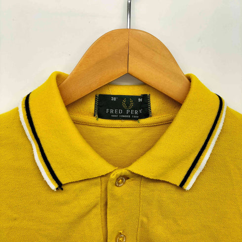 フレッドペリー FRED PERRY 90S 緑タグ ワンポイント 刺繍 S/S ポロシャツ メンズ UK:38