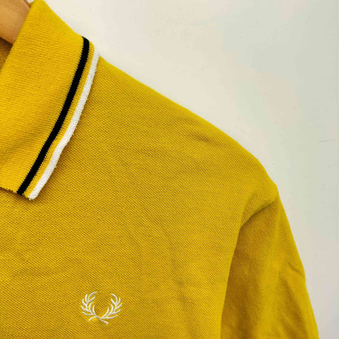 フレッドペリー FRED PERRY 90S 緑タグ ワンポイント 刺繍 S/S ポロシャツ メンズ UK:38