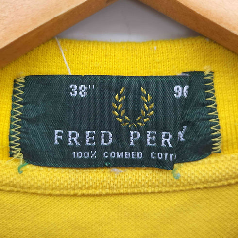 フレッドペリー FRED PERRY 90S 緑タグ ワンポイント 刺繍 S/S ポロシャツ メンズ UK:38