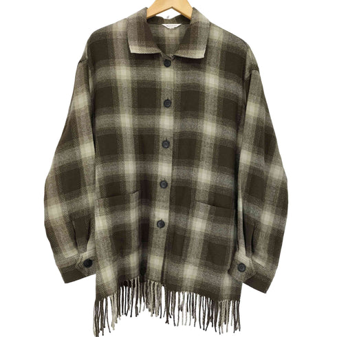 マウジー moussy FRINGE OMBRE CHECK シャツ レディース FREE