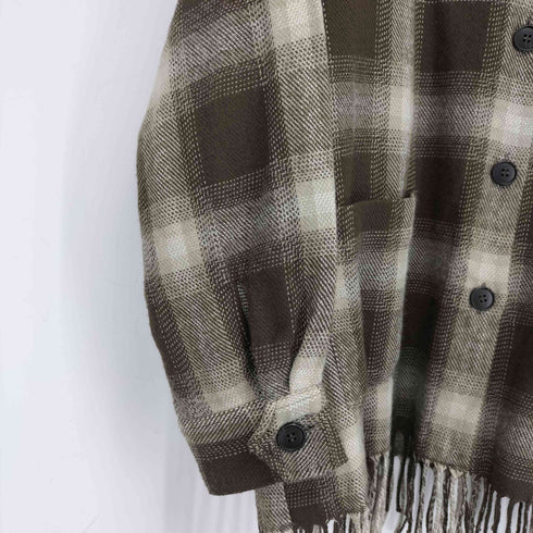 マウジー moussy FRINGE OMBRE CHECK シャツ レディース FREE