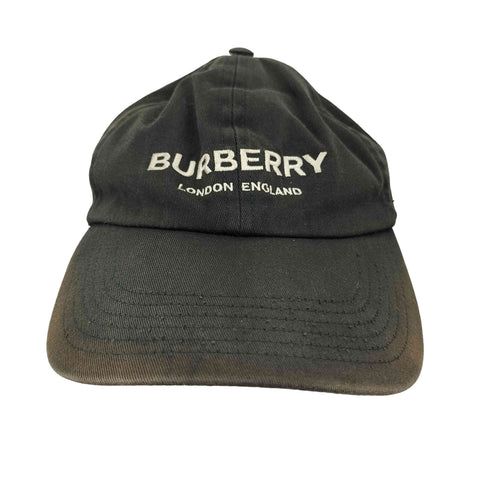 バーバリーロンドン BURBERRY LONDON ロゴ刺繍 バンドデザイン 6パネルキャップ レディース M