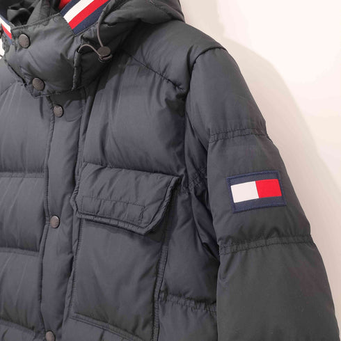 トミーヒルフィガー TOMMY HILFIGER フード ダウン ジャケット メンズ import:XL