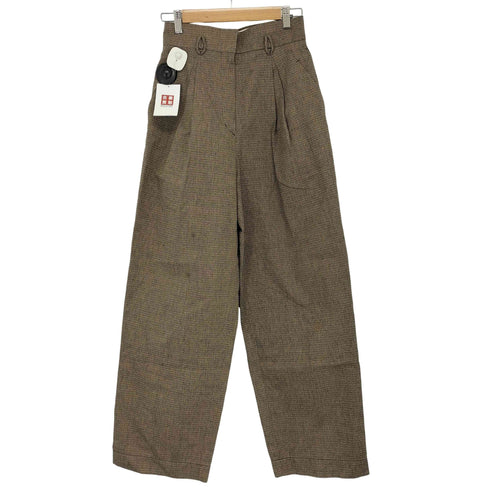 マメクロゴウチ Mame Kurogouchi Naturally Coloured Cotton Dobby Wide レディース 1