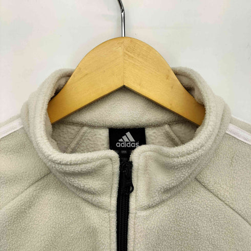 アディダス adidas 00S パフォーマンスロゴ 刺繍 3ストライプ ジップアップ フリース ジャケット メンズ import:L