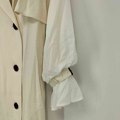 マーキュリーデュオ MERCURYDUO シアースリーブトレンチコート オフホワイト レディース JPN:S