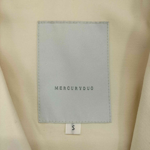 マーキュリーデュオ MERCURYDUO シアースリーブトレンチコート オフホワイト レディース JPN:S