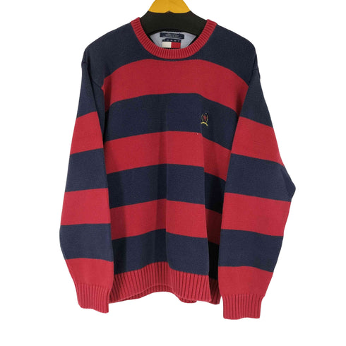 トミーヒルフィガー TOMMY HILFIGER コットンボーダーニット メンズ JPN:L