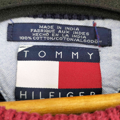 トミーヒルフィガー TOMMY HILFIGER コットンボーダーニット メンズ JPN:L