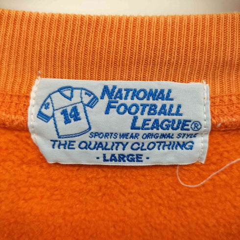 NATIONAL FOOTBALL LEAGUE フットボール チーム ロゴ プリント ラグラン スリーブ クルーネック スウェット メンズ import:L