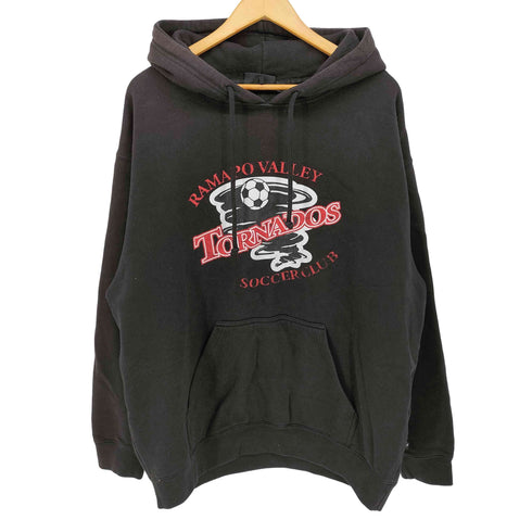 90-00S PENNANT サッカークラブ ロゴ プリント プルオーバー パーカー メンズ import:XL