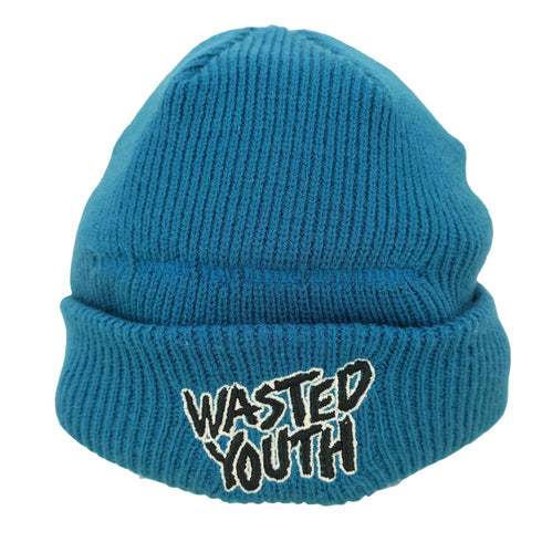 ウェイステッドユース WASTED YOUTH ラバーロゴ ニット帽 BEANIE メンズ