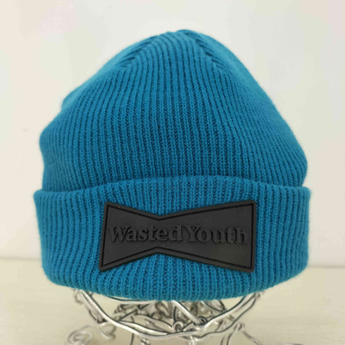 ウェイステッドユース WASTED YOUTH ラバーロゴ ニット帽 BEANIE メンズ