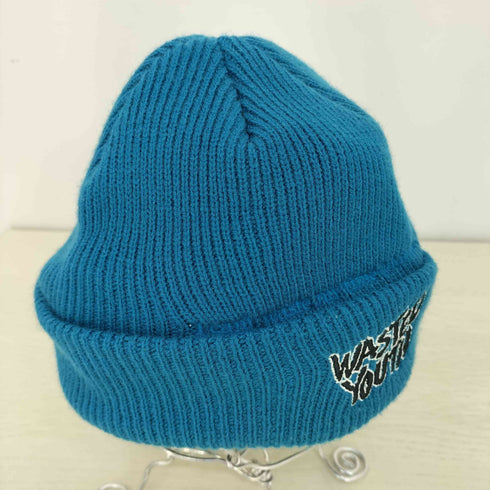ウェイステッドユース WASTED YOUTH ラバーロゴ ニット帽 BEANIE メンズ
