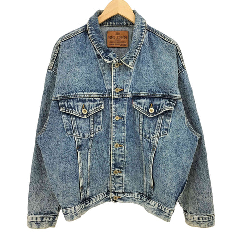 ビッグジョン BIG JOHN 日本製 ケミカル ウォッシュ デニム ジャケット メンズ