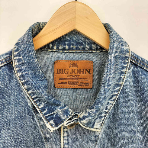 ビッグジョン BIG JOHN 日本製 ケミカル ウォッシュ デニム ジャケット メンズ